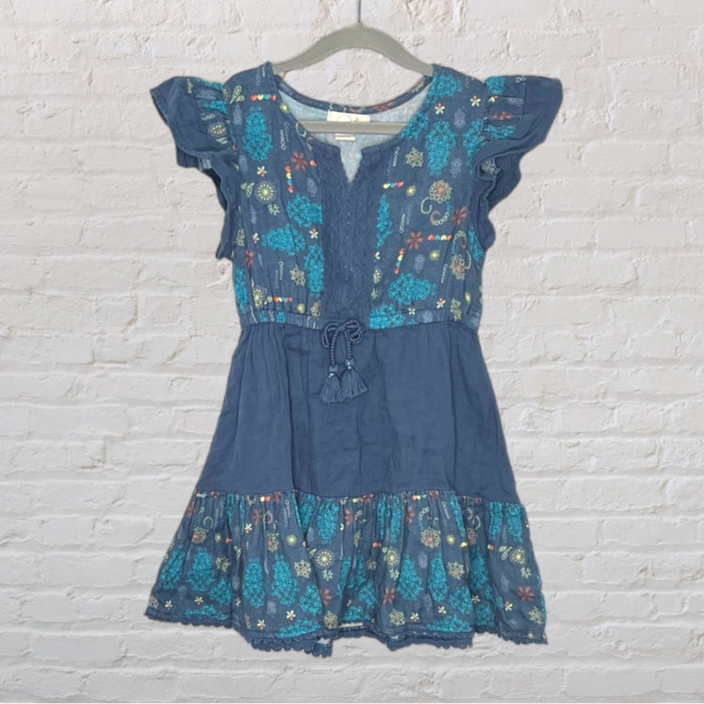 Peek Floral Macrame Dress